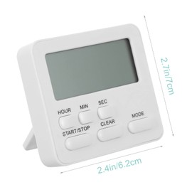 Ciieeo Kitchen Silent Timer Magnetic Countdown Clock with Alarm for Home Office and Classroom Use for Students and Cooking Activities