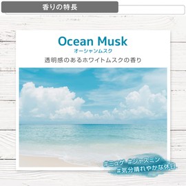 Carmate H1771 Hanging Air Freshener, Set of 3, Car, Closet, Room, Holiday Musk Series, Ocean Musk Scent