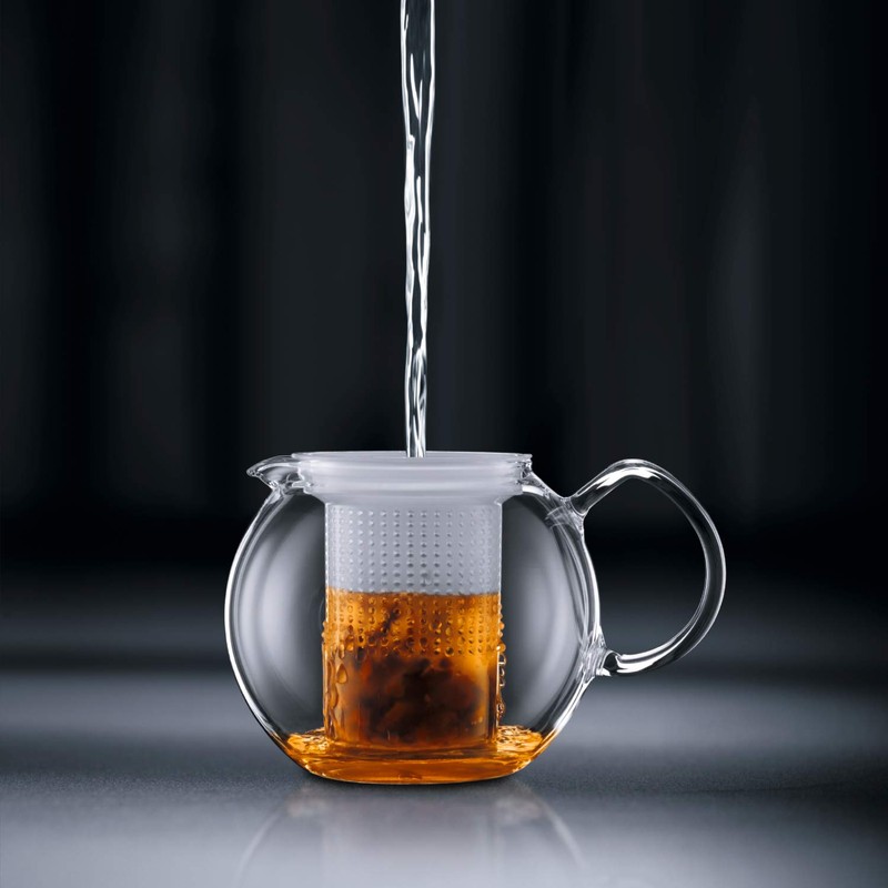 Bodum Assam Tea Press with Glass Handle and Coloured Plastic