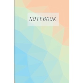 Pastel Color Notebook~ Journal or Planner for Everyday Life with date header, 6" x 9", 120 pages of single line paper