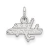 Washington Capitals Extra Small (3/8 Inch) Pendant (10k White Gold)