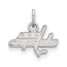 Washington Capitals Extra Small (3/8 Inch) Pendant (10k White Gold)