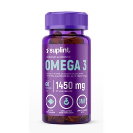 Suplemento de Omega 3 3420 MG con Vitamina E | Apoyo al Sistema Inmunológico | Suplementos de Aceite de Pescado con Omega 3 EPA y DHA | sin OGM, Sin Gluten | Fabricado en MÉXICO | 60 Cápsulas