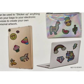 Longking Stickers Calcomanias Celular Postres Rosa Helado Dulce 4 Pzs