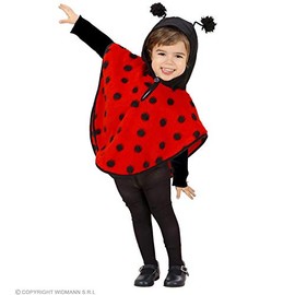 WIDMANN Poncho Marienkäfer Kostüm für Mädchen - 1 bis 2 Jahre/Kleinkind