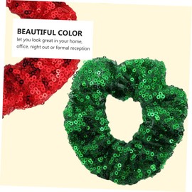 LALAFINA 6pcs Sequined Hair Ties for Washing Face Creative Hair Accessories for Christmas Parties Everyday Use Stylish Attractive Design for Girls