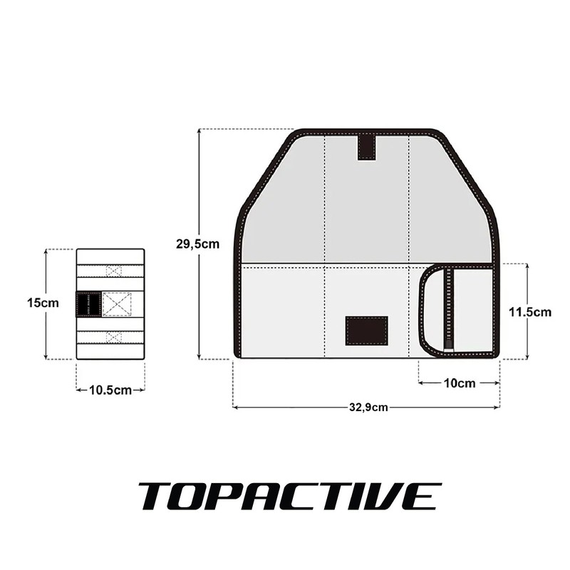 Topactive Bike Saddle Bag Tool Holder Road Bike Bag Accessories