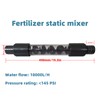 PVC Static Mixer, Fertilizer Mixer for Farm Irrigation, 50MM Barb