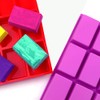 Molde rectangular de silicona para jabón de 4 onzas, moldes