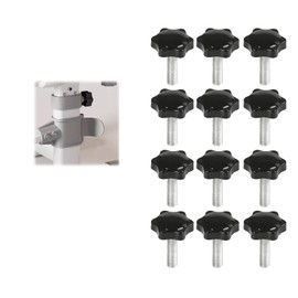 12 Pcs Rändelschraube M8,Sternschraube M8,Sterngriffschraube,Flügelschrauben,Rändelschraube,Sterngriffmutter,Sternkopfschraube,Für Maschinenbau,Möbel,Werkzeugmaschine