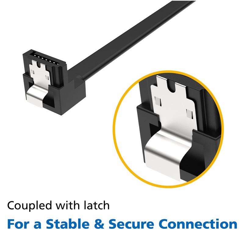 Akasa SATA Cable 6Gb/s Angled 100cm