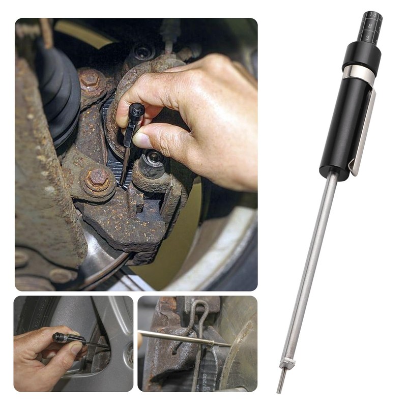 Caoeal Brake Pad Measuring Tool, Brake Pad Thickness Gauge with