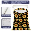 DELORIGIN Sunflower Print Car Trash Bag Hanging Garbage Bag with