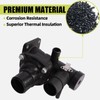 Engine Coolant Thermostat Housing Assembly Compatible with 2002 Ford Thunderbird