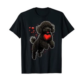 Toy Poodle Love Heart for Valentines Day on Poodle Lover T-Shirt