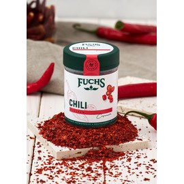 Fuchs Spices - Chili Flakes - Ideal as a Topping on Meat Dishes or in Couscous and Bulgur - Natural Ingredients - 50 g in Reusable, Recyclable Tin