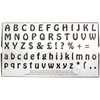 JEM 64 Piece Alphabet Plastic Cutter Set