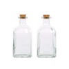 Magic Season Decorative Glass Bottles with Cork Stoppers (250 ml