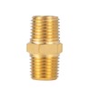 Breezliy 8 Pack Metals Brass Pipe Fitting Straight Connector Adapter,