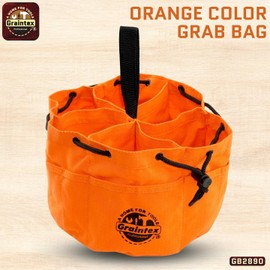 Graintex GB2890 - Bolsa de mano (18 bolsillos, cierre de cordón, color naranja