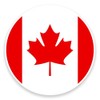 2 x 10cm/100mm Canada Flag Map Window Cling Sticker Car