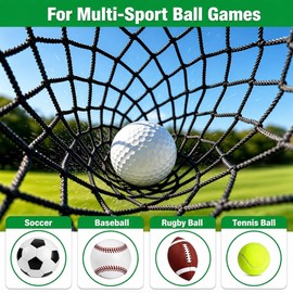 Golf Practice Hitting Net Multi-Sport Ball Netting, Heavy Duty (10FT*7FT)