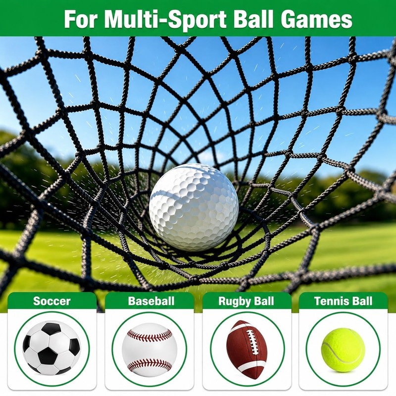 Golf Practice Hitting Net Multi-Sport Ball Netting, Heavy Duty (10FT*7FT)