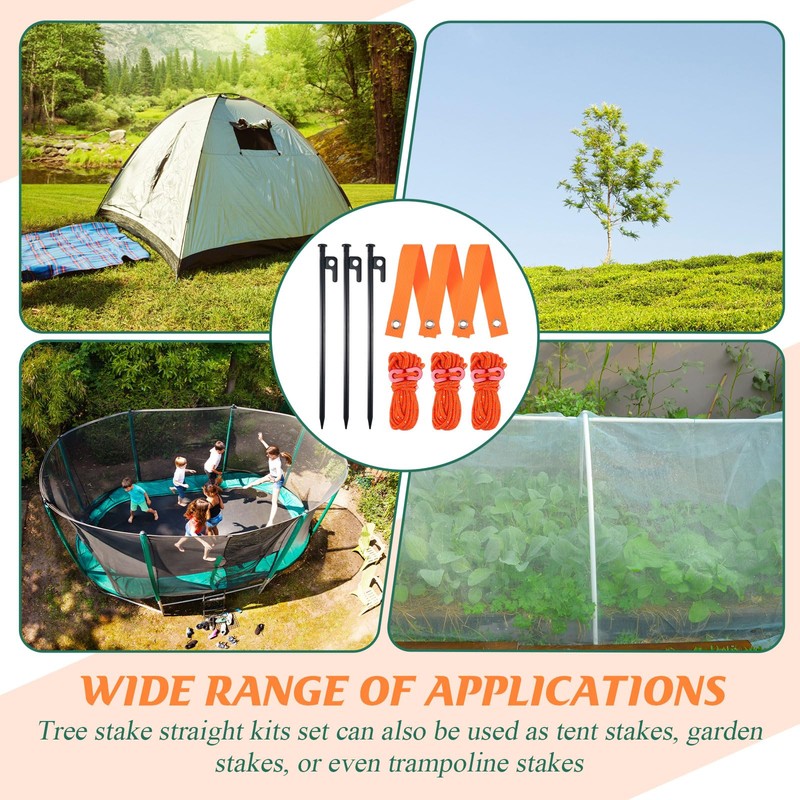 Suzile 48 Pcs Tree Stake Kit, Heavy Duty Tree Staking