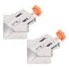 2Pcs Right Angle Clip Stainless Steel Mouth Closed 90 Degree