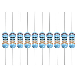 YOKIVE 50 PCS Metal Film Resistors, 330 Ohm Resistor with 1/2W 1% Tolerance, Lead, Good for DIY Electronic Projects (5 Color Bands, 9±1mm)