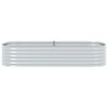CHARMMA Garden Raised Bed Silver Galvanized Steel Large Durable,Pots &