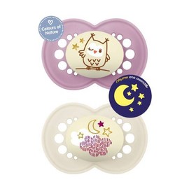 MAM Original Night Forest for Girl 6-16 Months, 2pcs (Code: 160SG)