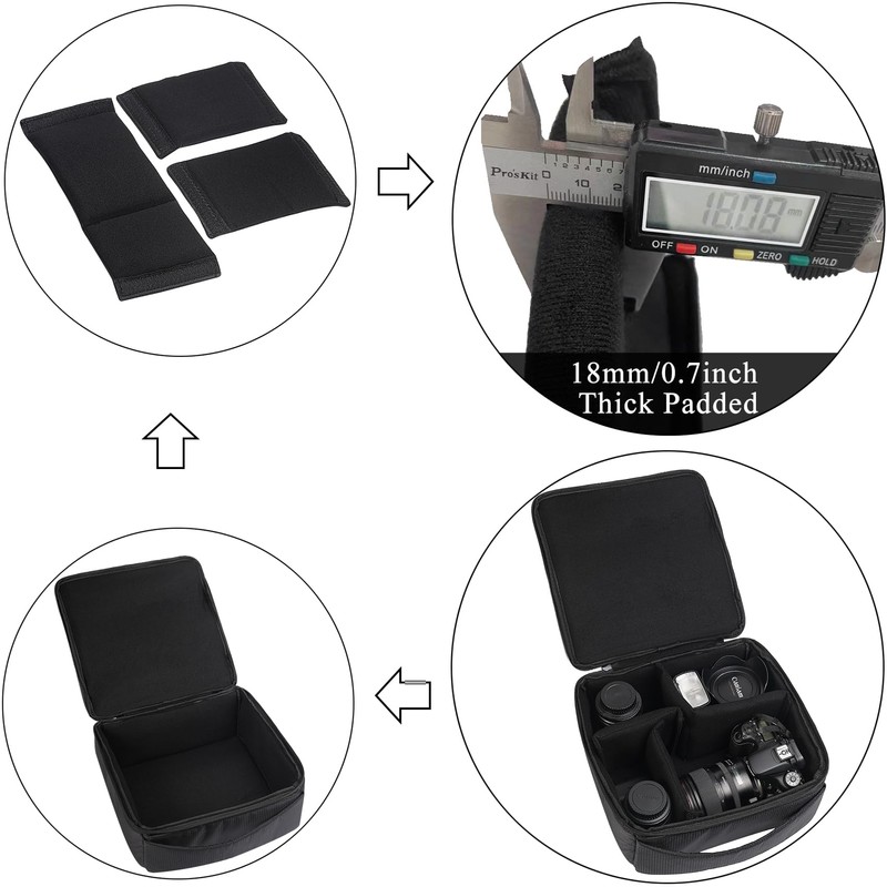 AYVANBER Water Resistant Camera Insert Bag High-Capacity Shockproof and Waterproof