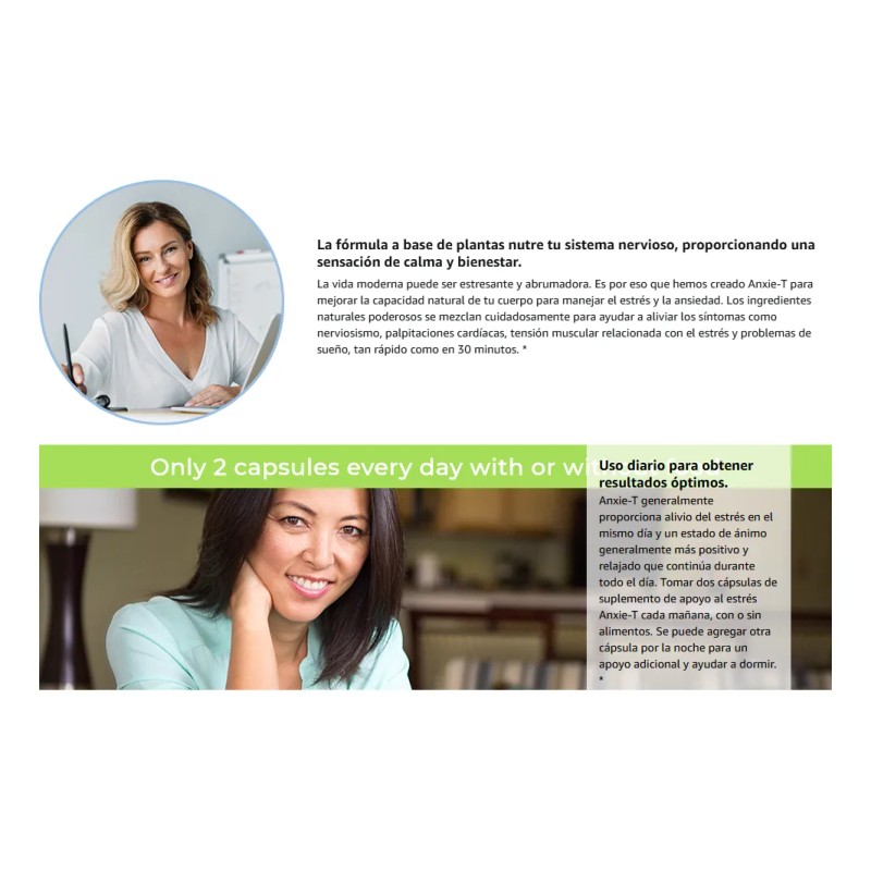 Lifeseasons Anxie-t Apoyo Para El Estrés 60 Caps Sfn Sin