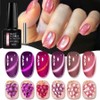 Rose Purple Magnetic Cat Eye Gel Nail Polish Grape Purple Pink Soak Off Gel Varnish Crystal Cat Eye Gel Lacquer, Grape Color, 6 Pieces, 7ml / 로즈 퍼플 마그네틱 캣아이 젤 네일 폴리쉬 그레이프 퍼플 핑크 소크 오프 젤 바니쉬 크리스탈 캣아이 젤 래커, 포도색, 6개, 7ml