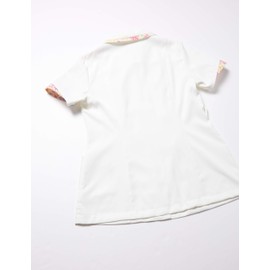 Laura Ashley LW803-12 Women's Nurse Jacket, off white/america pink