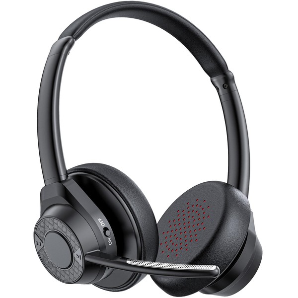 CPTEA Bluetooth Headset, Wireless Bluetooth V5.4 Headphones with Microphone, Noise