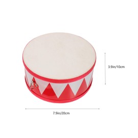 Kids Drum Set, 8 inch Wooden Toy Drum Set or Toddlers with 2 Drumsticks Percussion Musical Instrument Drum Set for Boys Girls
