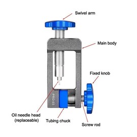 DONGKER Bicycle Hydraulic Hose Fitting Insert Tool,Needle Driver Insertion Tool w/Hydraulic Brake Hose Cutter for Bike Road Bicycle