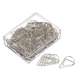 YOKIVE 100 Pcs Paper Clip, Drop-Shaped | Keep Desk Neat, Great Art, Home, Daily Use (Silver, 1.3-Inch)