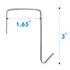 Vantasii 10 Pack Over The Door Metal Hook Hanger to