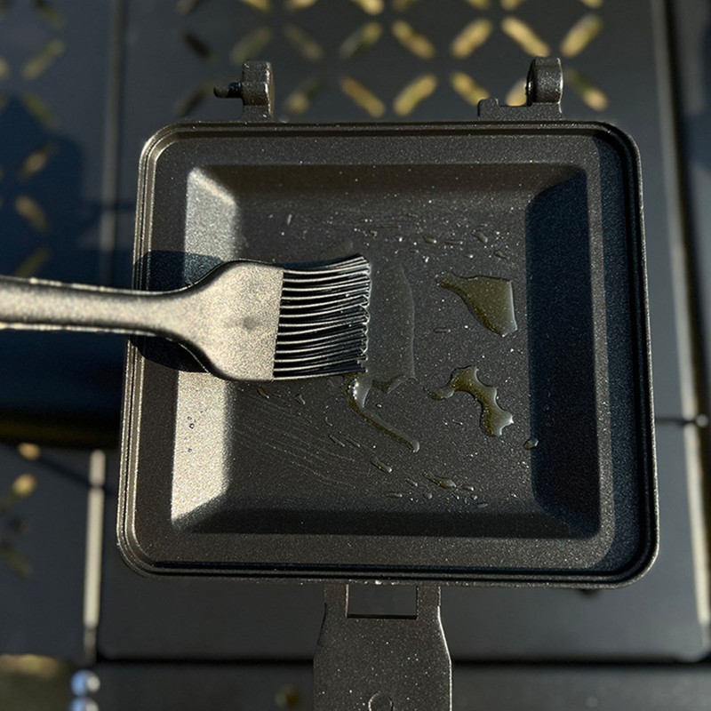 Camping Foldable Sandwich Maker Nonstick Coating Double Sided Sandwich Baking