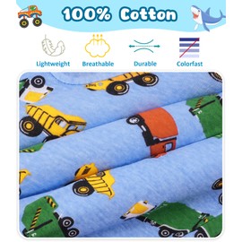 JAHSIYI Boys Underwear 5T Toddler Kids Cotton 4t-5t Boxers Size 5 Yr Old Toddlers Clothes Comfy Excavator Undies Boxer Para Niños Ropa Interior Calzoncillos