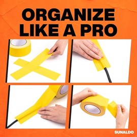 Gaffers - Cinta de suelo de grado profesional resistente, fácil de rasgar, sin residuos, para cables eléctricos, acabado mate, no reflectante, resiste