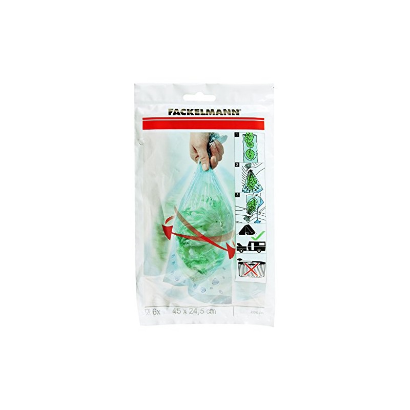 Fackelmann Salatschleuderbeutel, Küchenhelfer zum Trocknen von Salat (Farbe: Transparent), Menge: