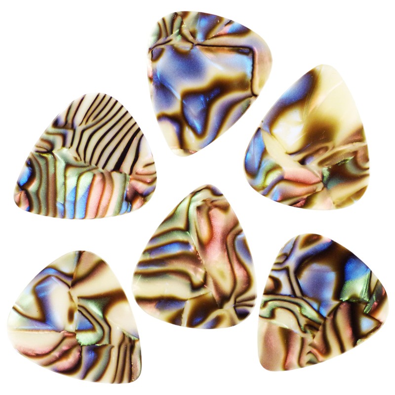 Celluloid Abalone Guitar Or Bass Pick - 0.96 mm Heavy