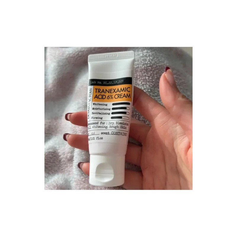Derma Factory Crema Facial Ácido Tranexámico 6% Libre Parabenos