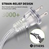LUMLLSAJI 20AWG Lamp Cord with On/Off Switch, 6ft (1.8m) Clear