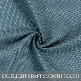 MIULEE 2 Panels Linen Curtains 84 Inches Long Blackout Curtain Panels for Bedroom/Living Room Curtain Drapes Thermal Insulating Texture Grommet Top -Eggshell Blue