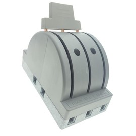 RUIAN Disconnect Knife Switch 380V 100A 3 Pole Double Throw Power Supply Safety Control HK1A-100/3 DG,Gray